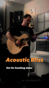 Acoustic Bliss performance promotion featuring Jeremiah Williams at Triple Sun Spirits